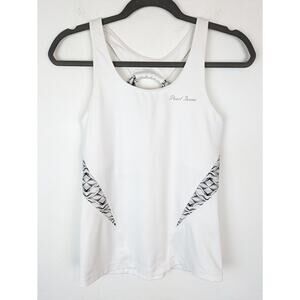 Pearl Izumi Tank Top Athletic Activewear Workout Cycling Cut Out White Size M